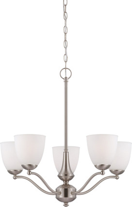 Nuvo Lighting - 60-5035 - Five Light Chandelier - Patton - Brushed Nickel