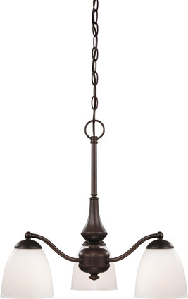 Nuvo Lighting - 60-5142 - Three Light Chandelier - Patton - Prairie Bronze