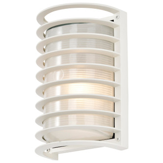 Die Cast Bulk Heads Semi Gloss White One Light Outdoor Bulk Head (60-532)