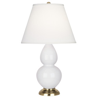 Robert Abbey - DY10X - One Light Accent Lamp - Small Double Gourd - Daisy Glazed Ceramic w/Antique Natural Brass