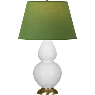Robert Abbey - DY20G - One Light Table Lamp - Double Gourd - Daisy Glazed Ceramic w/Antique Natural Brass