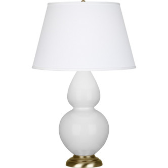 Robert Abbey - DY20X - One Light Table Lamp - Double Gourd - Daisy Glazed Ceramic w/Antique Natural Brass