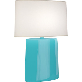 Robert Abbey - EB03 - One Light Table Lamp - Victor - Egg Blue Glazed Ceramic