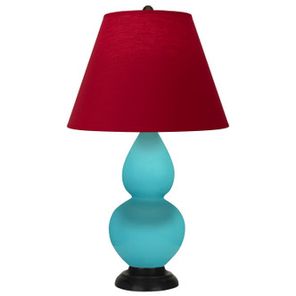 Robert Abbey - EB11R - One Light Accent Lamp - Small Double Gourd - Egg Blue Glazed Ceramic w/Deep Patina Bronze