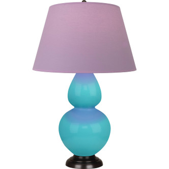 Robert Abbey - EB21L - One Light Table Lamp - Double Gourd - Egg Blue Glazed Ceramic w/Deep Patina Bronze