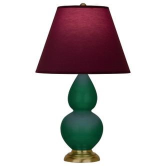 Robert Abbey - JU10P - One Light Accent Lamp - Small Double Gourd - Jungle Glazed Ceramic w/Antique Natural Brass