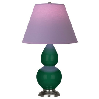 Robert Abbey - JU12L - One Light Accent Lamp - Small Double Gourd - Jungle Glazed Ceramic w/Antique Silver