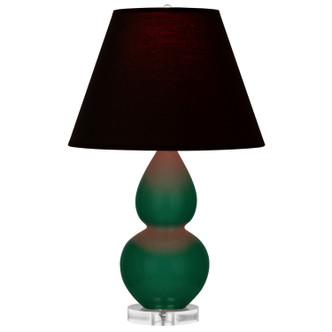 Robert Abbey - JU13K - One Light Accent Lamp - Small Double Gourd - Jungle Glazed Ceramic w/Lucite