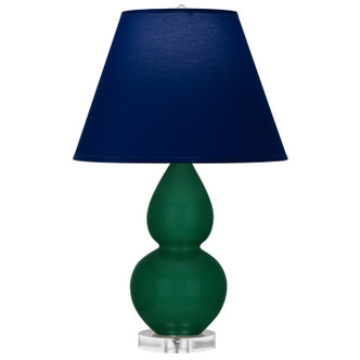 Robert Abbey - JU13N - One Light Accent Lamp - Small Double Gourd - Jungle Glazed Ceramic w/Lucite