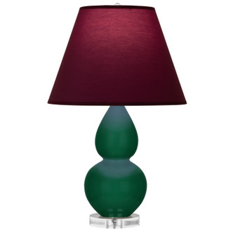 Robert Abbey - JU13P - One Light Accent Lamp - Small Double Gourd - Jungle Glazed Ceramic w/Lucite