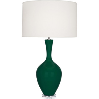 Robert Abbey - JU980 - One Light Table Lamp - Audrey - Jungle Glazed Ceramic
