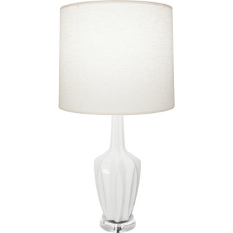 Robert Abbey - LY35 - One Light Accent Lamp - Small Emma - Lily Glazed Ceramic w/Polished Nickel