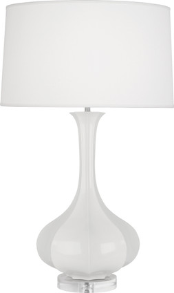 Robert Abbey - LY996 - One Light Table Lamp - Pike - Lily Glazed Ceramic w/Lucite