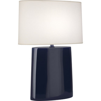 Robert Abbey - MB03 - One Light Table Lamp - Victor - Midnight Blue Glazed Ceramic