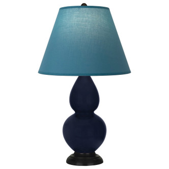 Robert Abbey - MB11B - One Light Accent Lamp - Small Double Gourd - Midnight Blue Glazed Ceramic w/Deep Patina Bronze