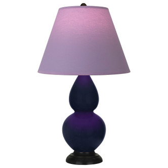 Robert Abbey - MB11L - One Light Accent Lamp - Small Double Gourd - Midnight Blue Glazed Ceramic w/Deep Patina Bronze