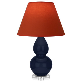 Robert Abbey - MB13T - One Light Accent Lamp - Small Double Gourd - Midnight Blue Glazed Ceramic w/Lucite