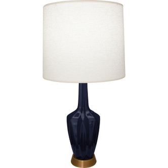 Robert Abbey - MB36 - One Light Accent Lamp - Small Emma - Midnight Blue Glazed Ceramic w/Warm Brass