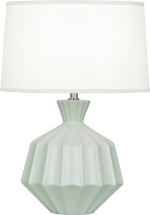 Robert Abbey - MCL18 - One Light Table Lamp - Small Orion - Matte Celadon Glazed Ceramic