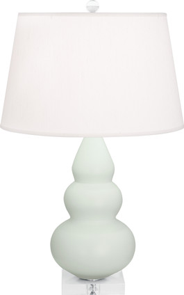 Robert Abbey - MCL33 - One Light Accent Lamp - Small Triple Gourd - Matte Celadon Glazed Ceramic w/Lucite