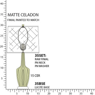 Small Emma One Light Accent Lamp (MCL35)