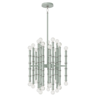 Robert Abbey - MCL49 - 30 Light Chandelier - Kane - Matte Celadon w/Polished Nickel