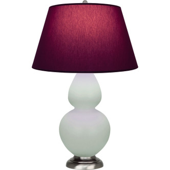 Robert Abbey - MCL59P - One Light Table Lamp - Double Gourd - Matte Celadon Glazed Ceramic w/Antique Silver