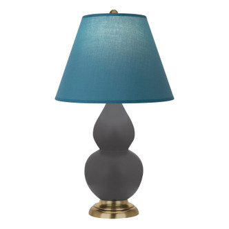 Robert Abbey - MCR50B - One Light Accent Lamp - Small Double Gourd - Matte Ash Glazed Ceramic w/Antique Natural Brass