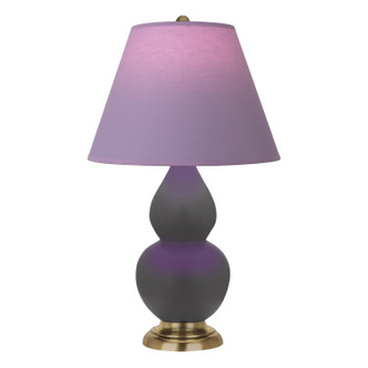 Robert Abbey - MCR50L - One Light Accent Lamp - Small Double Gourd - Matte Ash Glazed Ceramic w/Antique Natural Brass