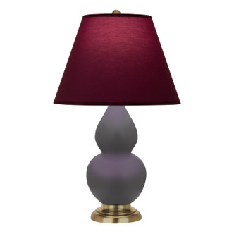 Robert Abbey - MCR50P - One Light Accent Lamp - Small Double Gourd - Matte Ash Glazed Ceramic w/Antique Natural Brass