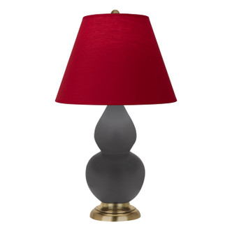 Robert Abbey - MCR50R - One Light Accent Lamp - Small Double Gourd - Matte Ash Glazed Ceramic w/Antique Natural Brass