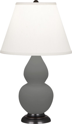 Robert Abbey - MCR51 - One Light Accent Lamp - Small Double Gourd - Matte Ash Glazed Ceramic w/Deep Patina Bronze