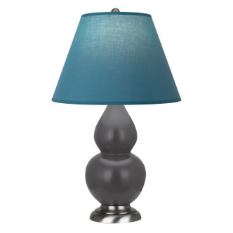 Robert Abbey - MCR52B - One Light Accent Lamp - Small Double Gourd - Matte Ash Glazed Ceramic w/Antique Silver