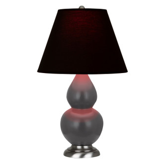 Robert Abbey - MCR52K - One Light Accent Lamp - Small Double Gourd - Matte Ash Glazed Ceramic w/Antique Silver