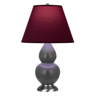 Robert Abbey - MCR52P - One Light Accent Lamp - Small Double Gourd - Matte Ash Glazed Ceramic w/Antique Silver