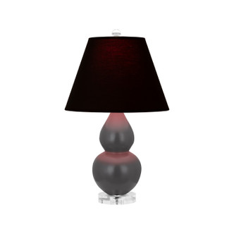 Robert Abbey - MCR53K - One Light Accent Lamp - Small Double Gourd - Matte Ash Glazed Ceramic w/Lucite