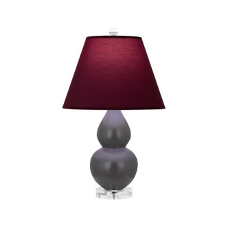 Robert Abbey - MCR53P - One Light Accent Lamp - Small Double Gourd - Matte Ash Glazed Ceramic w/Lucite