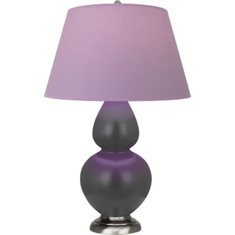 Robert Abbey - MCR59L - One Light Table Lamp - Double Gourd - Matte Ash Glazed Ceramic w/Antique Silver