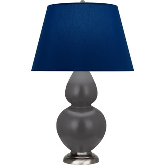 Robert Abbey - MCR59N - One Light Table Lamp - Double Gourd - Matte Ash Glazed Ceramic w/Antique Silver
