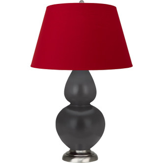 Robert Abbey - MCR59R - One Light Table Lamp - Double Gourd - Matte Ash Glazed Ceramic w/Antique Silver