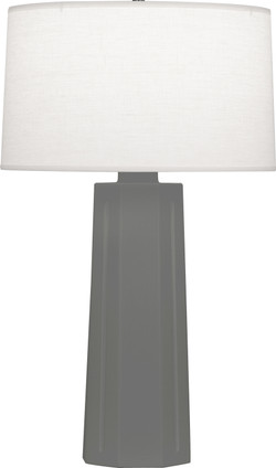 Robert Abbey - MCR60 - One Light Table Lamp - Mason - Matte Ash Glazed Ceramic