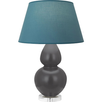 Robert Abbey - MCR62B - One Light Table Lamp - Double Gourd - Matte Ash Glazed Ceramic w/Lucite