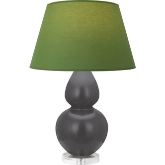 Robert Abbey - MCR62G - One Light Table Lamp - Double Gourd - Matte Ash Glazed Ceramic w/Lucite