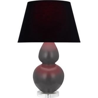Robert Abbey - MCR62K - One Light Table Lamp - Double Gourd - Matte Ash Glazed Ceramic w/Lucite