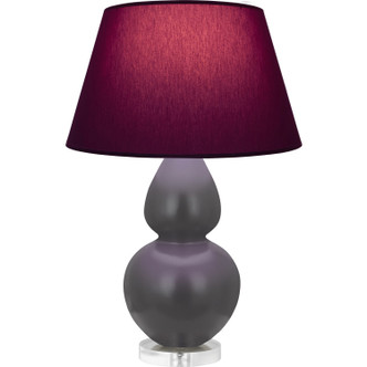 Robert Abbey - MCR62P - One Light Table Lamp - Double Gourd - Matte Ash Glazed Ceramic w/Lucite