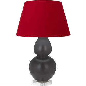 Robert Abbey - MCR62R - One Light Table Lamp - Double Gourd - Matte Ash Glazed Ceramic w/Lucite