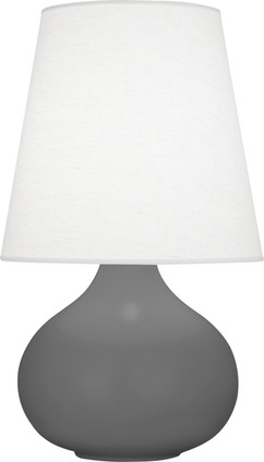 Robert Abbey - MCR93 - One Light Accent Lamp - Small June - Matte Ash Glazed Ceramic