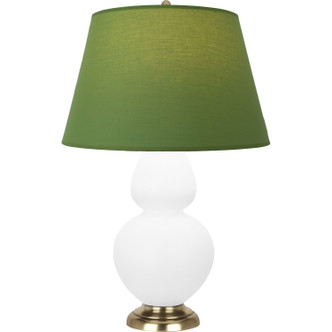 Robert Abbey - MDY20G - One Light Table Lamp - Double Gourd - Matte Daisy Glazed Ceramic w/Antique Natural Brass