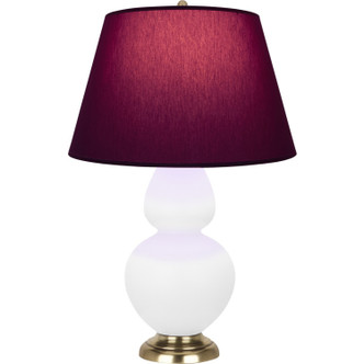 Robert Abbey - MDY20P - One Light Table Lamp - Double Gourd - Matte Daisy Glazed Ceramic w/Antique Natural Brass