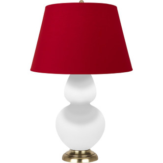 Robert Abbey - MDY20R - One Light Table Lamp - Double Gourd - Matte Daisy Glazed Ceramic w/Antique Natural Brass